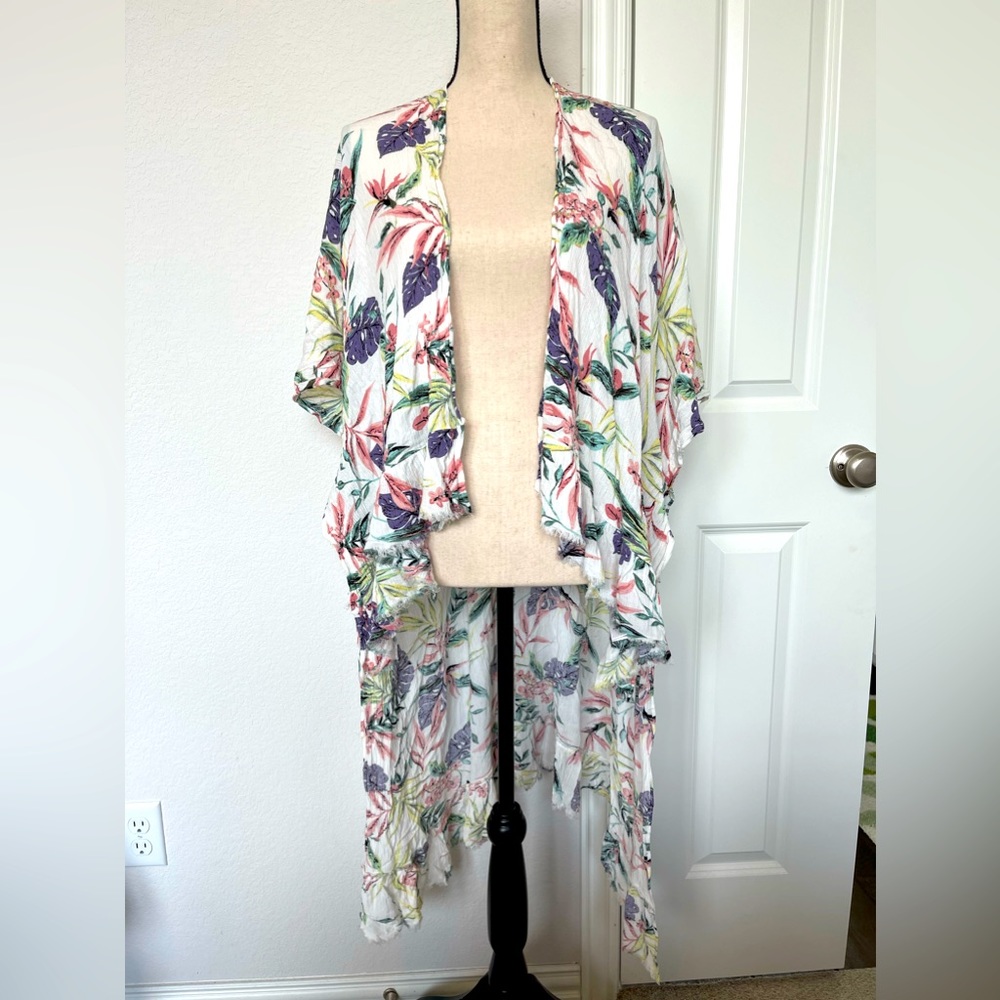 Tropical Loose Fitting Coverup/Kimono size S/M